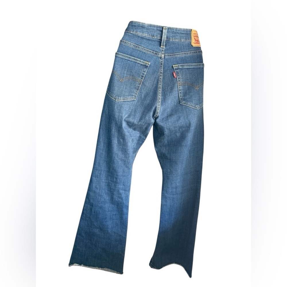 Levi's women’s 726 flare medium wash denim Jeans sz 29 L30 preloved - Picture 7 of 11